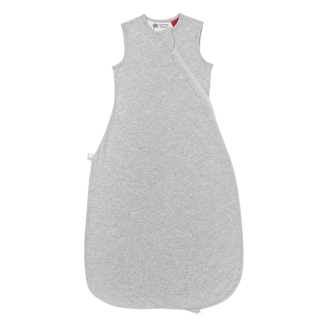 Tommee Tippee Baby Sleep Bag - OriginalGrobag, Hip-Healthy Design, Soft Cotton-Rich Fabric, 618M, 2.5 TOG - Sky Grey Marl