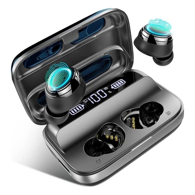 Wireless Headphones Bluetooth 5.1 - 140H Playtime, HiFi Stereo, Noise Cancelling, IP7 Waterproof