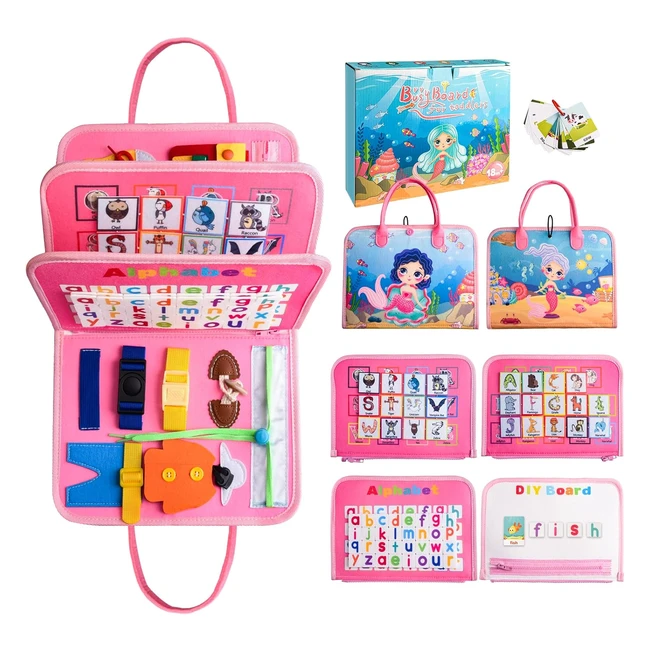 Tavola Montessori Busy Board per Bambini 2-6 Anni - Educativa e Divertente