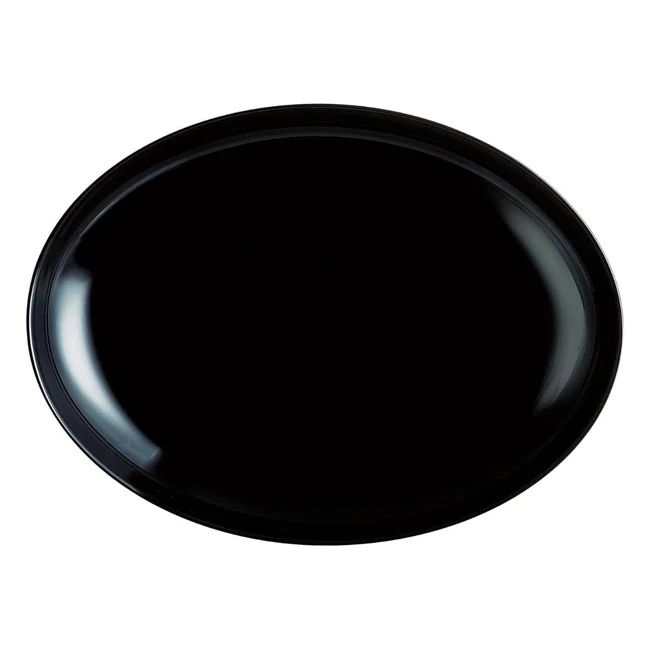 Plato de vidrio Luminarc Friends Time 30x26cm negro - Resistente y saludable
