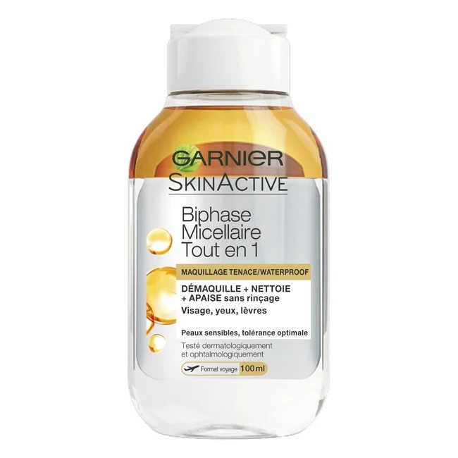 Garnier SkinActive Biphase Micellare 1100ml - Pulisce e Deterge in Un Solo Gesto