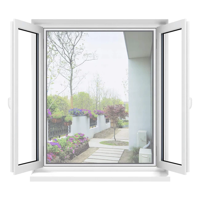 Apalus Fliegengitter Fenster transparent atmungsaktiv einfach zu montieren
