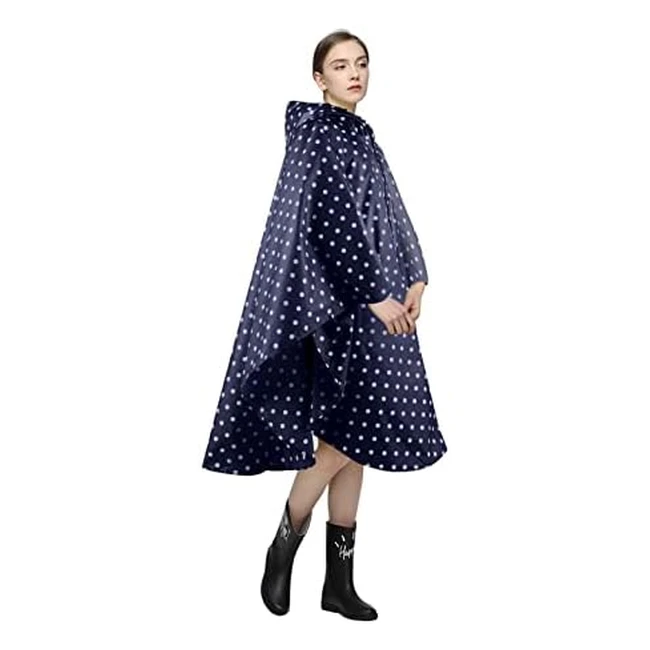 Poncho antipioggia leggero e impermeabile con cappuccio - Lama