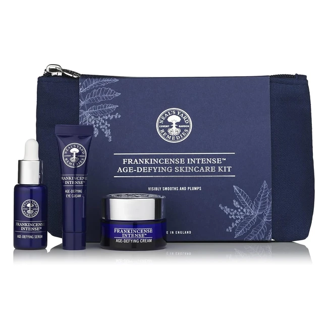 Frankincense Intense Age-Defying Skincare Kit - Targets Fine Lines, Wrinkles, and Eye Puffiness