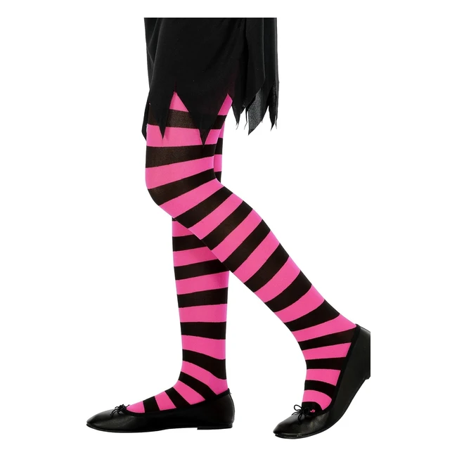 Smiffys Women's SM30660 Kitchen Black Fuchsia Tights - One Size UK