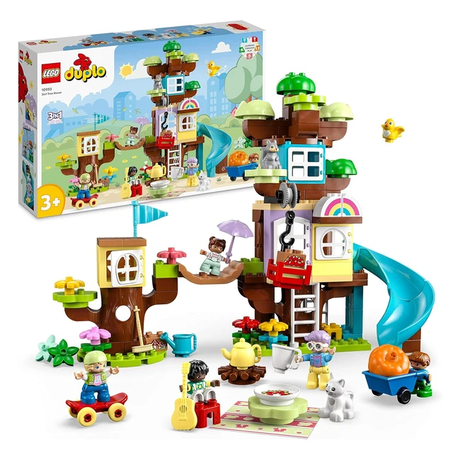 Lego 10993 Duplo Casa del Árbol 3en1 - Juguete Educativo para Niños y Niñas de 3+ años