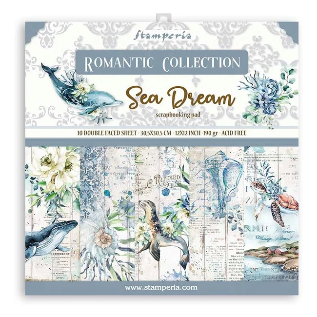 Bloc Scrapbooking Romantique Rve Mer Stamperia International KFT - Rf 12345