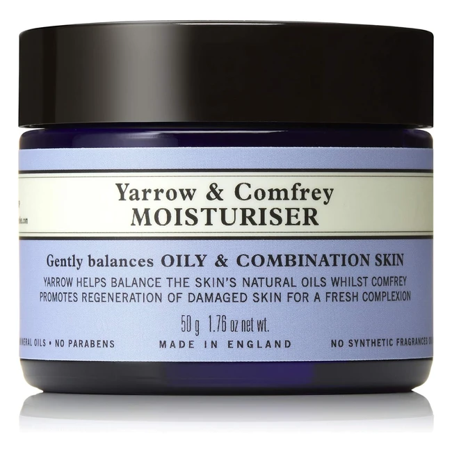 Neals Yard Remedies Yarrow Comfrey Moisturiser - Ideal for Oily Combination Skin - 50g