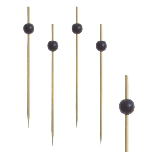 Papstar 11300Grand 250 Amuse-bouches Brochettes Black Pearl 125cm
