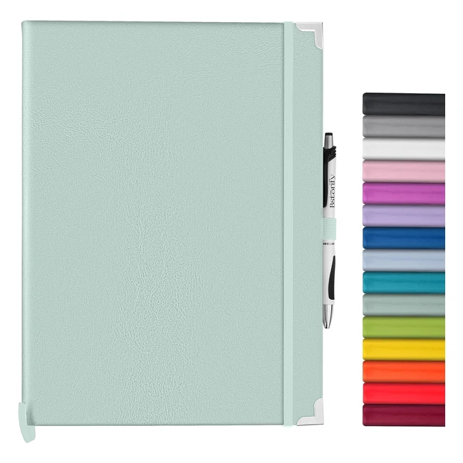 BSTorify A4 Notebook and Pen Set - 160 Lined Pages - Green - Ideal for Diary and Notetaking