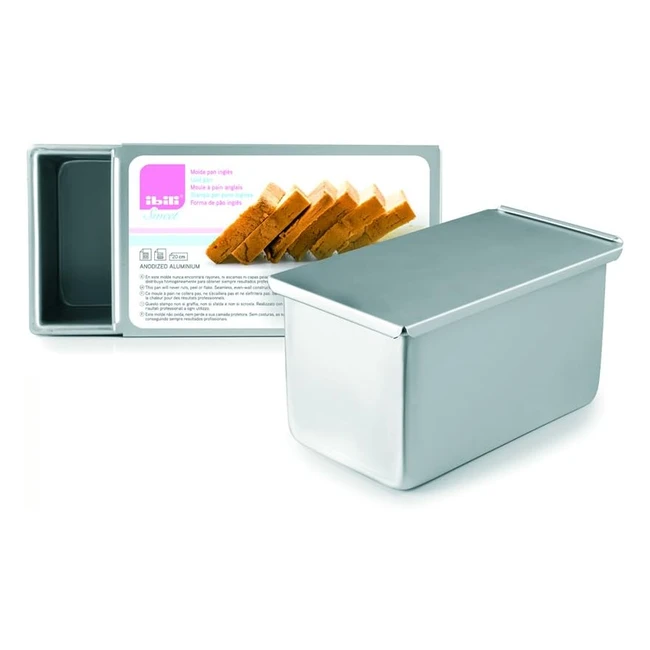 Stampo Pane Inglese Ibili 815520 - Alluminio Argento - 19x11x11cm