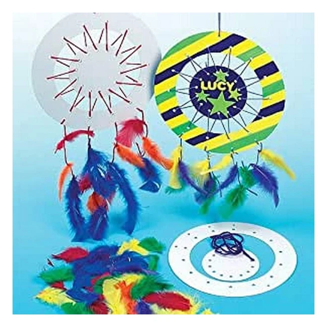 Attrape-rêves personnalisables Baker Ross - Lot de 6 - Loisirs créatifs pour enfants