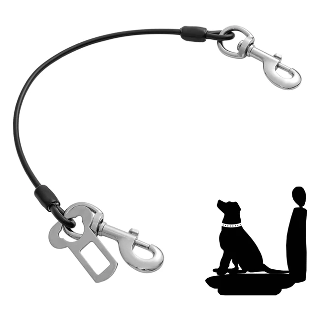 MI METTY Dog Car Harnesses - Safety Restraint with Double Clips and Latch Attach