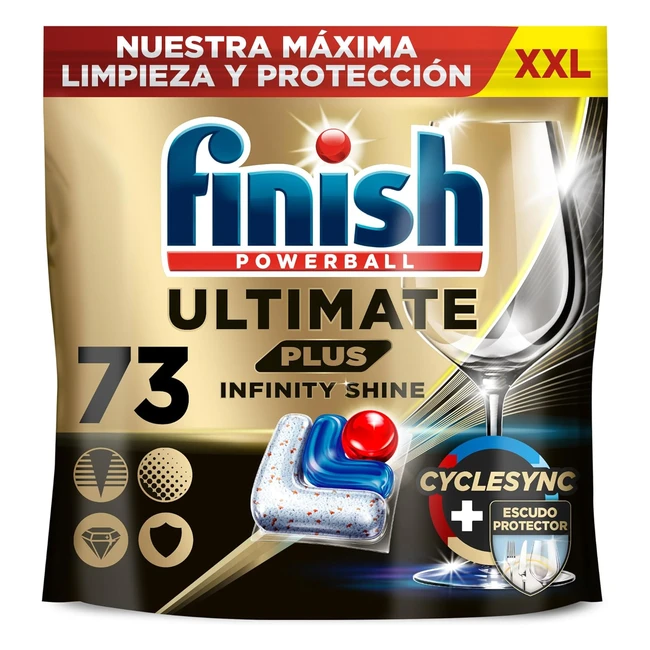 Finish Ultimate Plus Infinity Shine - Pastillas para Lavavajillas - Limpieza Int