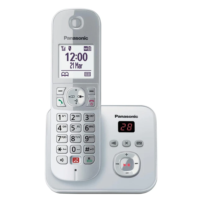 Panasonic KXTG6861GS Schnurlostelefon mit Anrufbeantworter bis zu 1000 Telefonn