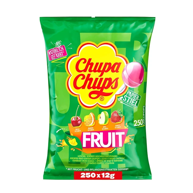 Chupa Chups Fruit Lutscherbeutel Nachfllbeutel 250x12g