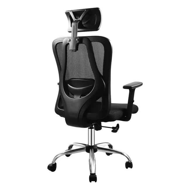 Ergonomischer Bürostuhl mit Lordosenstütze - Bequemes Sitzen für Heim, Büro und Studie