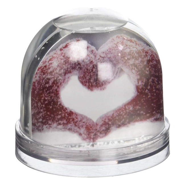 Walther Design GK080W - Palla Scintillante con Neve per Due Foto 65 x 6 cm