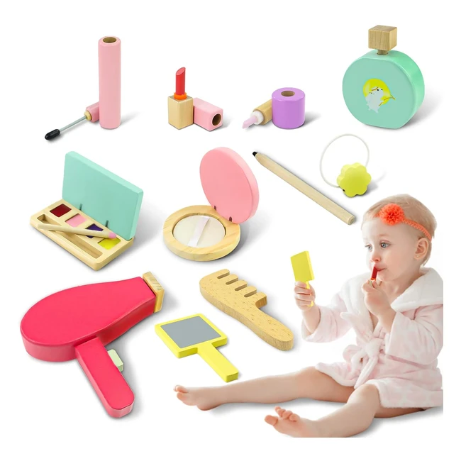 Symiu Maquillaje para Niñas - Juego de Cosméticos con 16 Piezas de Belleza