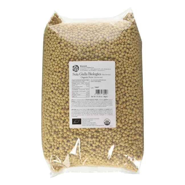 Probios Soia Gialla Bio 5 kg - Biologica e Confezionata Protettivamente
