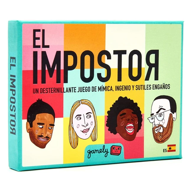 El Impostor - Juego grupal de mmica y deduccin - Tamao bolsillo - Espaol