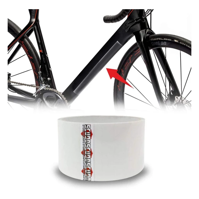 Cinta adhesiva escudo roll 4R Quattroerreit 16718 para protección chasis bicicleta