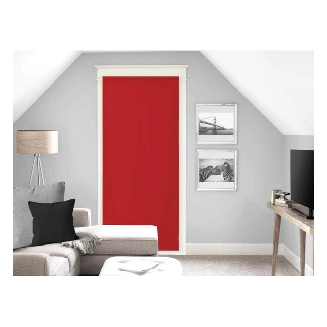 Tendina Vetro 70x200 cm Panama Rossa - Orlo Passa Bacchetta