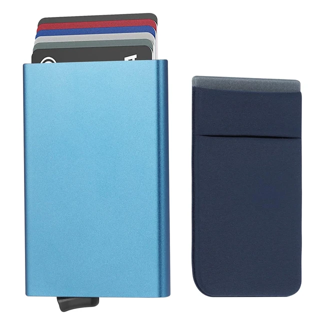 Porte-cartes de crdit RFID Eucomir avec blocage et sac de carte - Homme minima