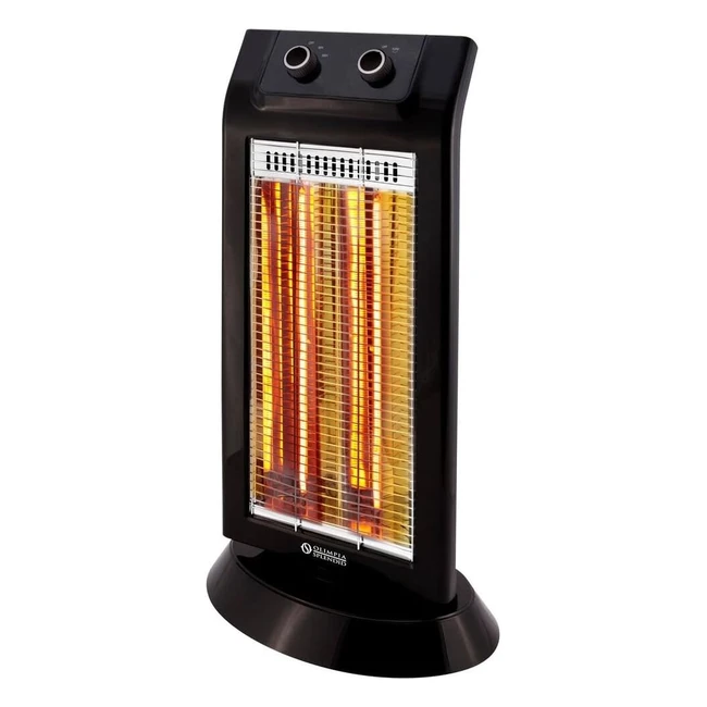 Radiateur Chauffage Infrarouge Olimpia Splendid 99579 Carbon Black 1100W - Chauffage Rapide et Uniforme