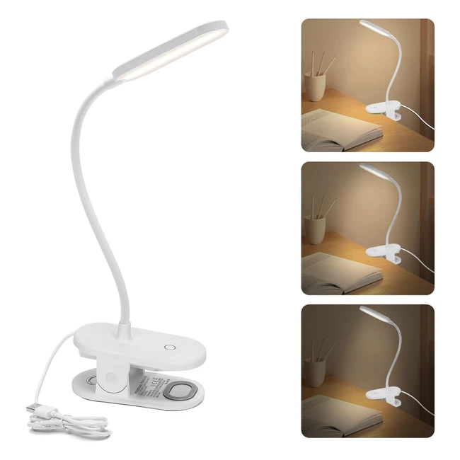 Lampe de lecture Aigostar avec bras flexible 3 niveaux de luminosit protecti