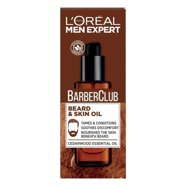 LOreal Men Expert Barber Club Beard Skin Oil - 30ml Pack of 1