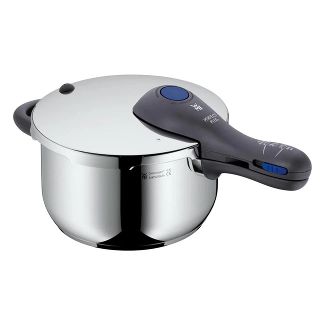 WMF Perfect Plus Pentola a Pressione 45L Acciaio Inox 1810 Cromargan Induzione Gas Fondo Transtherm Triplo Strato