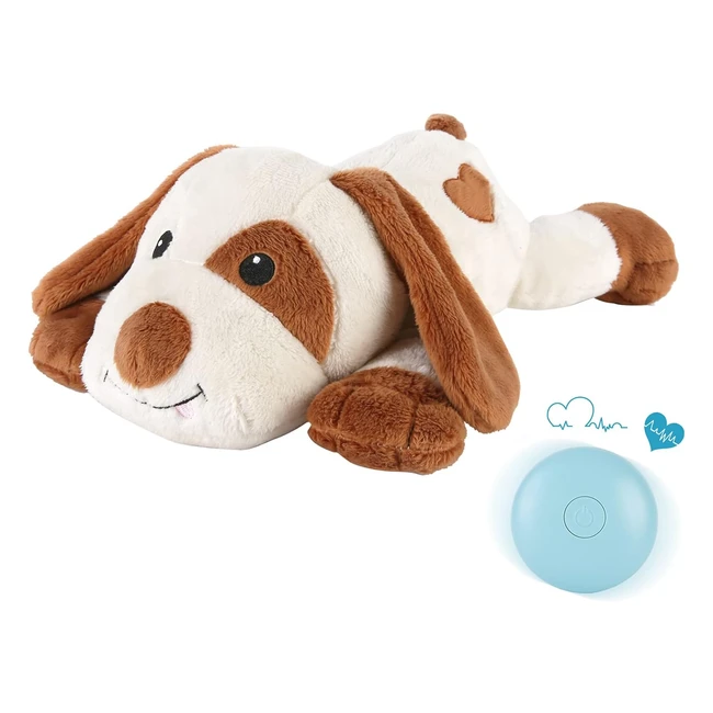 Weok Puppy Heartbeat Toy - Separation Anxiety Relief - Plush Toy for Dogs and Ca