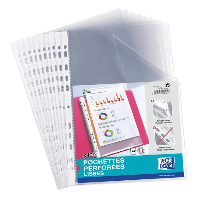 Bolsita de 100 fundas perforadas PP A4 incoloro Elba 400078943