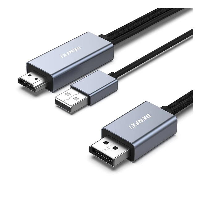 Câble HDMI vers DisplayPort Benfei 4K60Hz 2K144Hz 1080p165Hz
