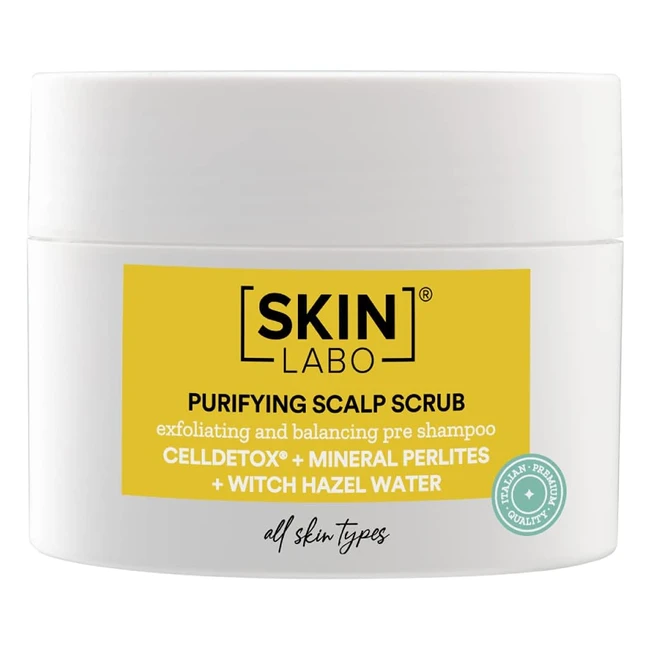 Scrub Capelli Purificante SkinLabo 200ml - Trattamento per Cute Grassa con Forfora