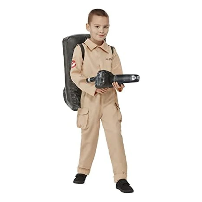 Smiffys Ghostbusters Childs Costume Jumpsuit - Inflatable Backpack - Officially Licensed - Classic 1984 - Dress Up