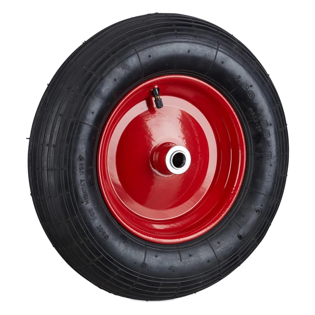 Ruota per carriola Relaxdays 10022853 pneumatico ad aria carico max 200 kg ne