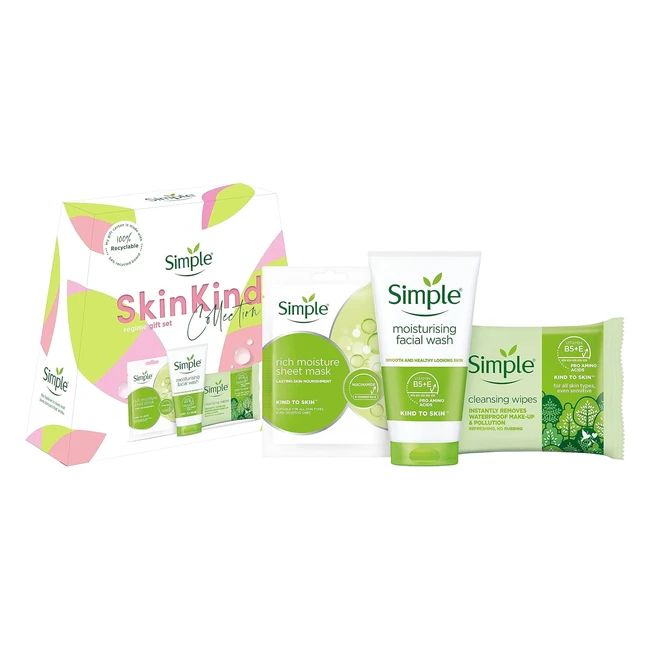 Simple Skin Kind Regime Gift Set - Cleanse, Hydrate, and Pamper - Reference: XYZ123