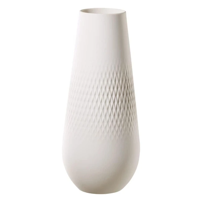 Villeroy  Boch Collier Blanc Vase Carre No 3 - Premium Porcelain White