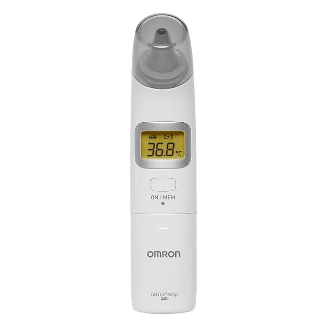 Omron Gentle Temp 521 - Termometro Digitale Auricolare - Misurazione Rapida - Display Retroilluminato