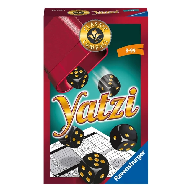 Jeu de dés populaire Ravensburger Classic Compact Yatzi 20639 - À partir de 8 ans