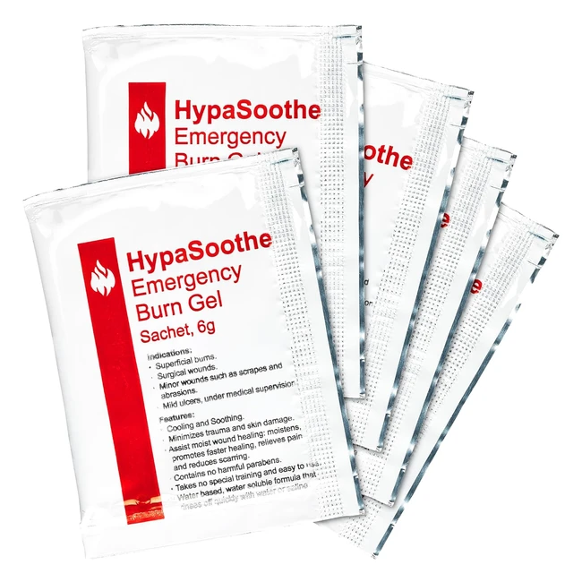 Hypasoothe Burn Gel 6g Pack 20 - Fast Relief Soothes and Heals Burns