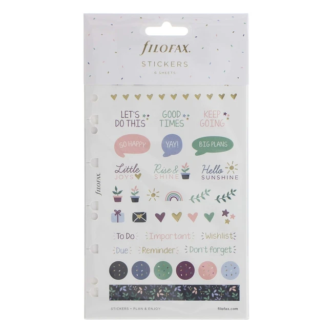 Filofax Pegatinas de Jardín - Decorativas y Funcionales - Referencia [Número de Referencia]