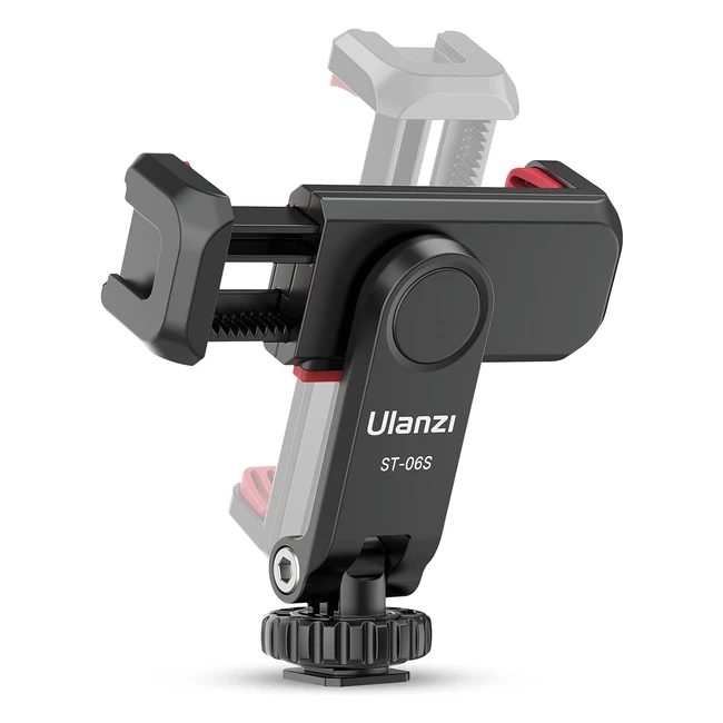 Ulanzi ST06S Phone Cold Shoe Mount for Camera Smartphone Holder Bracket 14 Tripod Mount Clip