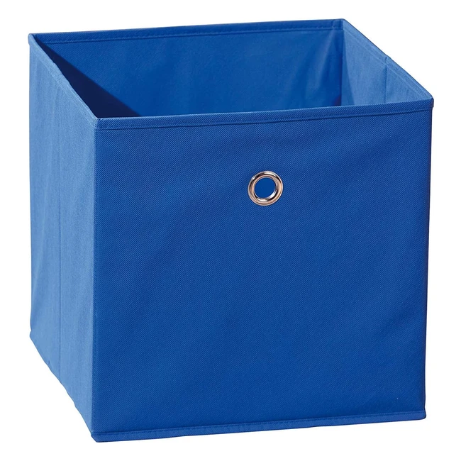 Inter Link faltbare Regalbox, Aufbewahrungsbox, Stoffbox, Metallösen, 32x31x32 cm