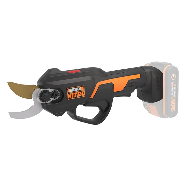 Cesoie da potatura Worx WG330E9 senza fili 18V 20V Max - Lama ad alta resistenza - Taglio liscio