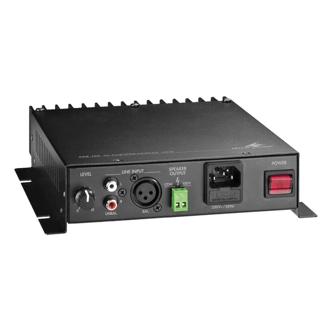 Monacor 174260 100V PA Verstrkermodul geruschloser Betrieb Metallgehuse