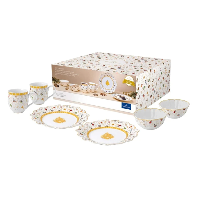 Villeroy & Boch Toys Delight Breakfast Set - Premium Porcelain - 6 Pieces - Anniversary Edition