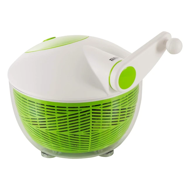 Spinner per insalata Kuhn Rikon con manico laterale e pulsante di arresto istant
